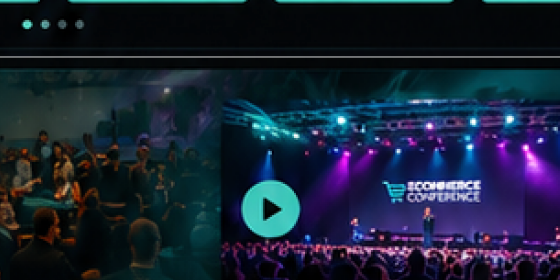 Conference main stage during the aftermovie